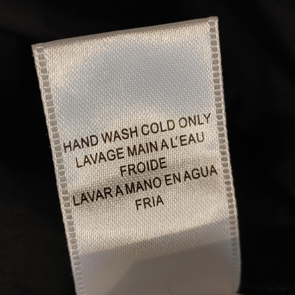 BCBGMAXAZRIA STRAPLESS BEADED FEATHER-HEM DRESS, BLACK 4 - Picture 12 of 13